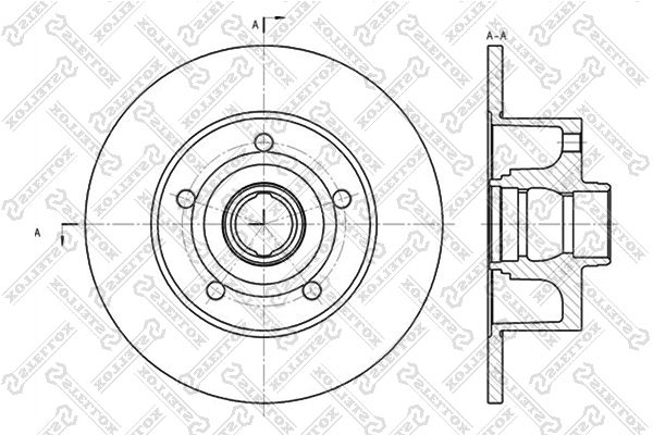 STELLOX 6020-4757-SX Brake Disc