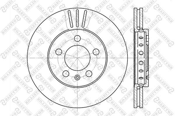 STELLOX 6020-4758V-SX Brake Disc
