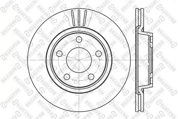 STELLOX 6020-4762V-SX Brake Disc