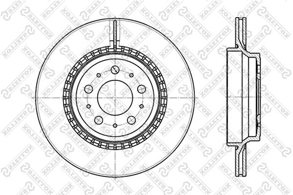 STELLOX 6020-4852V-SX Brake Disc