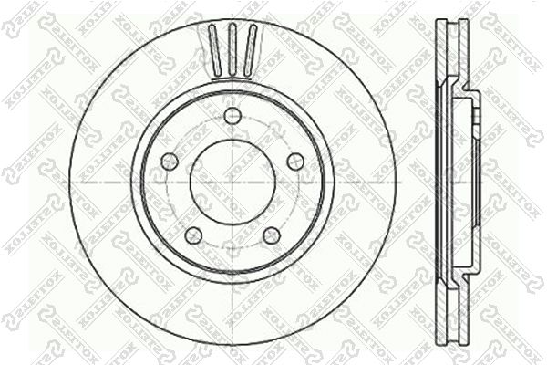 STELLOX 6020-9313V-SX Brake Disc
