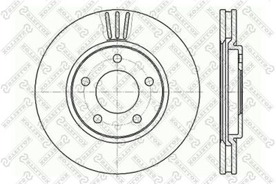 Brake Disc STELLOX 6020-9313V-SX