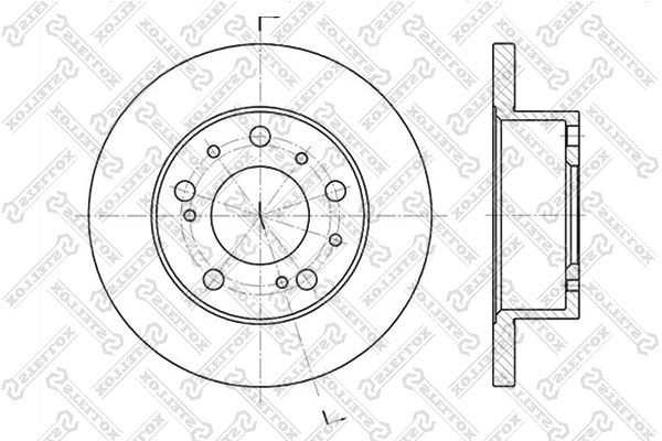 STELLOX 6020-9908-SX Brake Disc