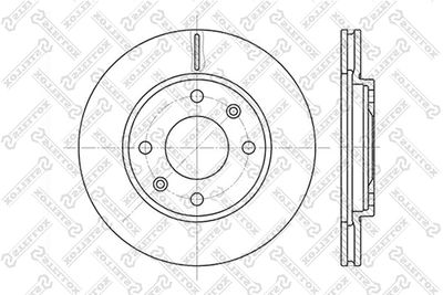 Brake Disc STELLOX 6020-9918V-SX