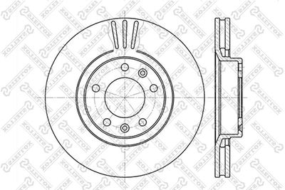 Brake Disc STELLOX 6020-9920V-SX