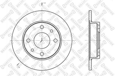 Brake Disc STELLOX 6020-9922-SX