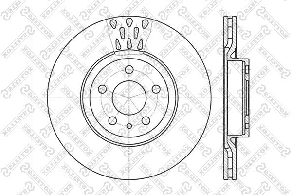 STELLOX 6020-9925V-SX Brake Disc