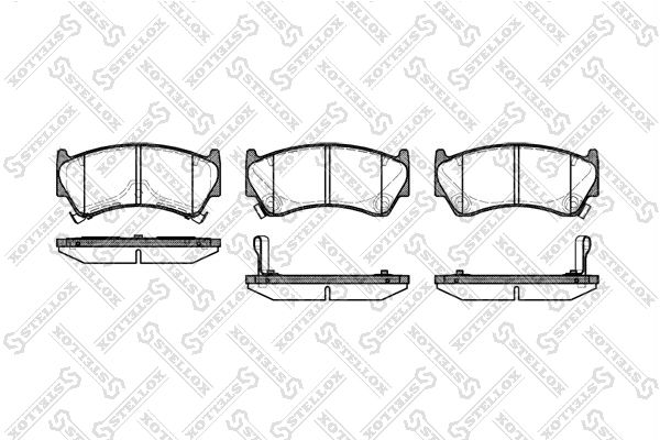 STELLOX 603 012B-SX Brake Pad Set, disc brake