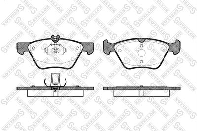 Brake Pad Set, disc brake STELLOX 612 000B-SX