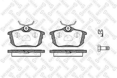 Brake Pad Set, disc brake STELLOX 616 002B-SX
