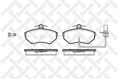 Brake Pad Set, disc brake STELLOX 642 012B-SX