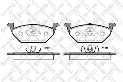 Brake Pad Set, disc brake STELLOX 644 020B-SX