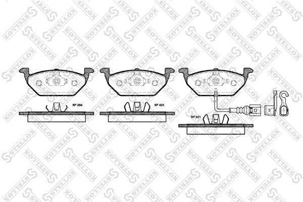 STELLOX 644 021B-SX Brake Pad Set, disc brake