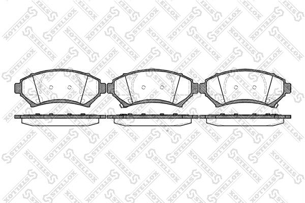 STELLOX 652 002B-SX Brake Pad Set, disc brake