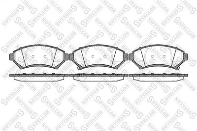 Brake Pad Set, disc brake STELLOX 652 002B-SX