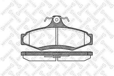 Brake Pad Set, disc brake STELLOX 657 010B-SX