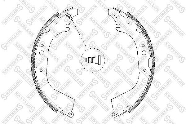 STELLOX 661 101-SX Brake Shoe Set