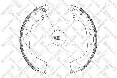 Brake Shoe Set STELLOX 661 101-SX