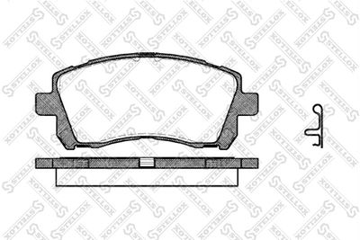 Brake Pad Set, disc brake STELLOX 666 002B-SX
