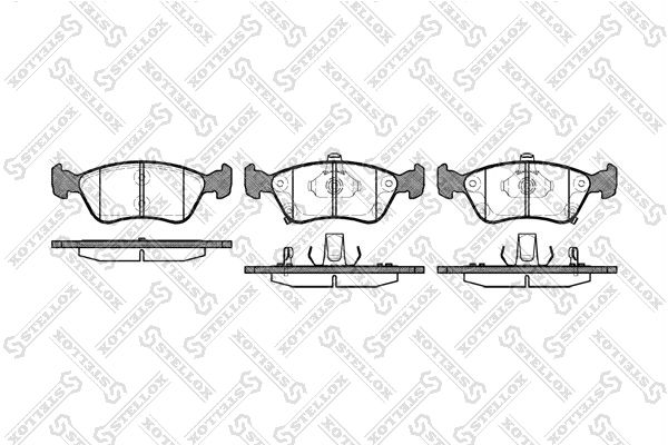 STELLOX 687 002B-SX Brake Pad Set, disc brake