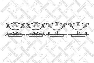 Brake Pad Set, disc brake STELLOX 695 002B-SX
