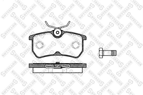STELLOX 704 000B-SX Brake Pad Set, disc brake