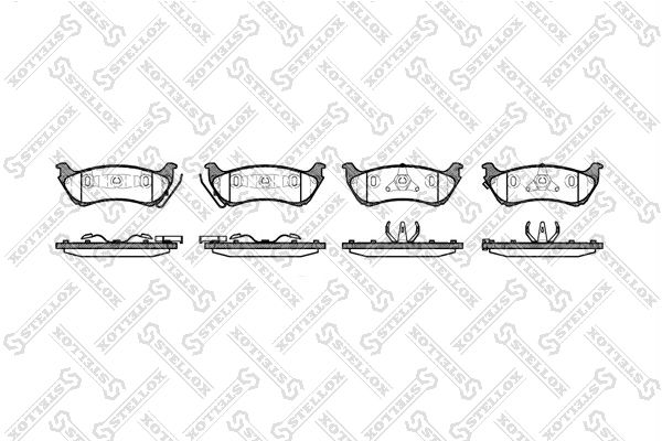 STELLOX 709 001B-SX Brake Pad Set, disc brake