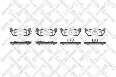 Brake Pad Set, disc brake STELLOX 709 001B-SX