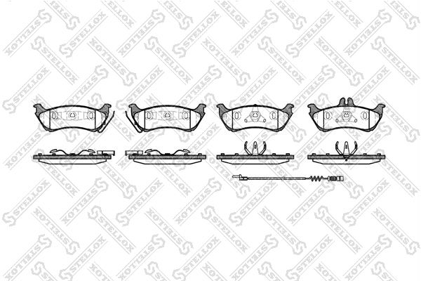 STELLOX 709 011B-SX Brake Pad Set, disc brake