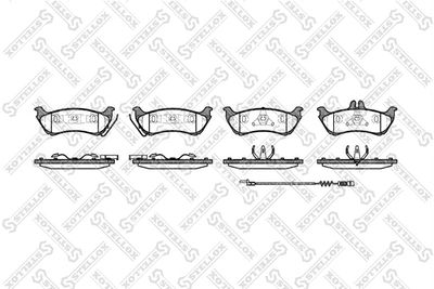 Brake Pad Set, disc brake STELLOX 709 011B-SX