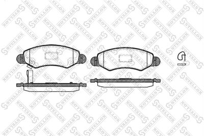 Brake Pad Set, disc brake STELLOX 713 021-SX
