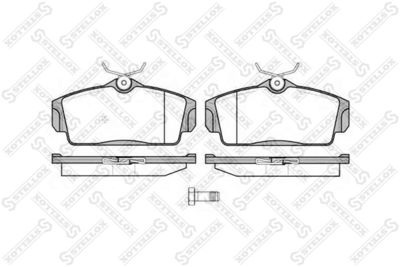 Brake Pad Set, disc brake STELLOX 715 010B-SX