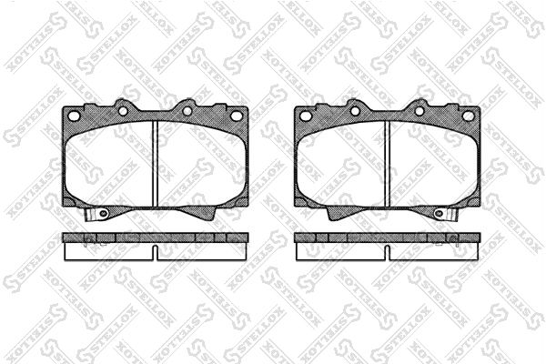 STELLOX 718 004-SX Brake Pad Set, disc brake