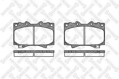 Brake Pad Set, disc brake STELLOX 718 004-SX