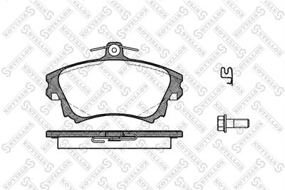Brake Pad Set, disc brake STELLOX 719 002B-SX
