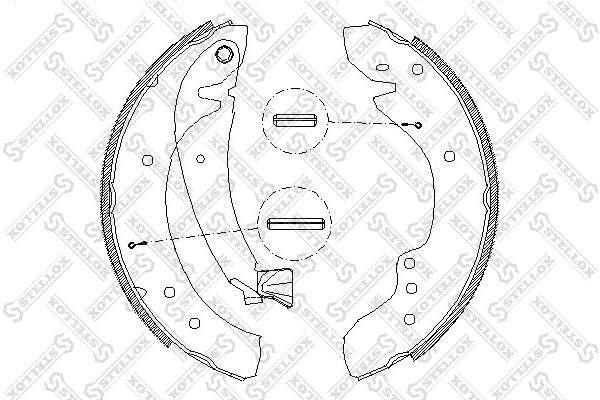 STELLOX 729 100-SX Brake Shoe Set