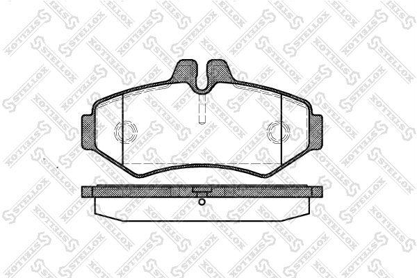 STELLOX 744 000B-SX Brake Pad Set, disc brake