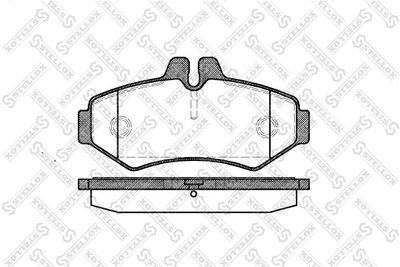 Brake Pad Set, disc brake STELLOX 744 000B-SX