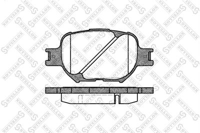 Brake Pad Set, disc brake STELLOX 753 000-SX