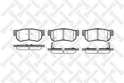 Brake Pad Set, disc brake STELLOX 757 002B-SX