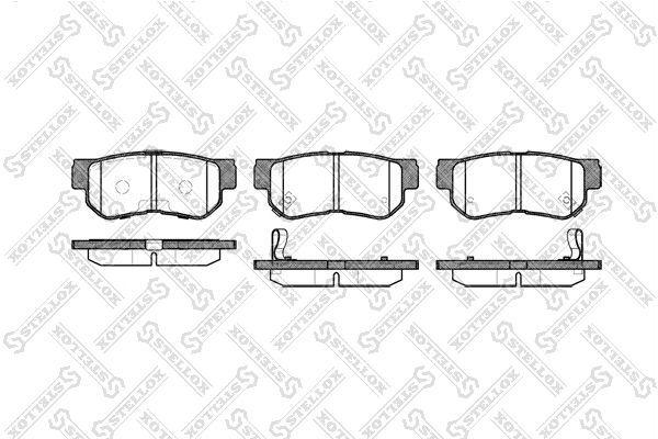 STELLOX 757 012B-SX Brake Pad Set, disc brake