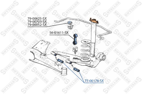 STELLOX 77-00178-SX Mounting, control/trailing arm