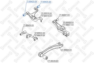 Mounting, control/trailing arm STELLOX 77-00425-SX
