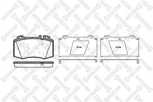 STELLOX 780 000B-SX Brake Pad Set, disc brake