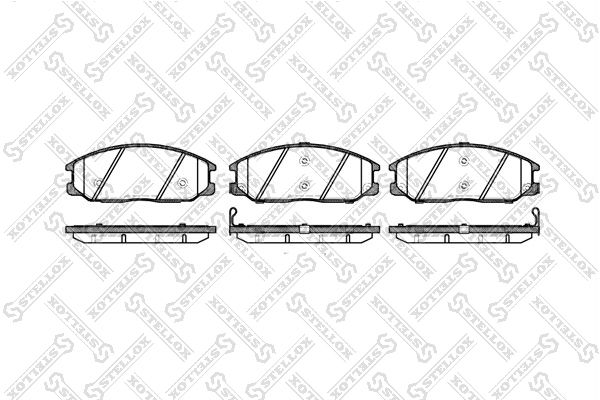 STELLOX 782 012B-SX Brake Pad Set, disc brake