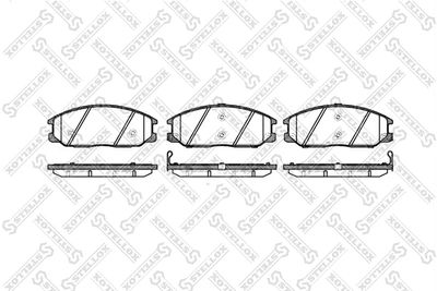 Brake Pad Set, disc brake STELLOX 782 012B-SX
