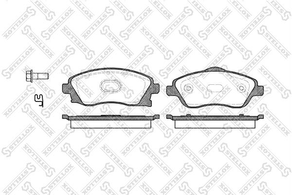 STELLOX 785 012B-SX Brake Pad Set, disc brake