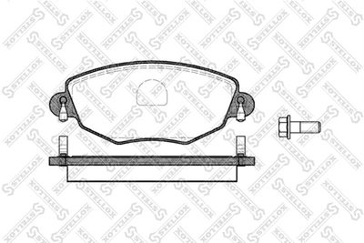 Brake Pad Set, disc brake STELLOX 787 000B-SX