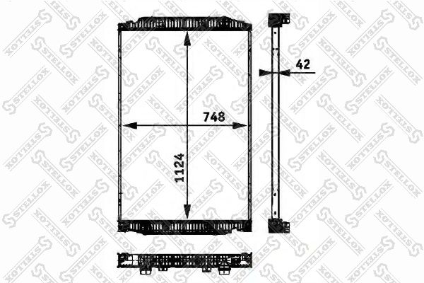 STELLOX 81-03302-SX Radiator, engine cooling