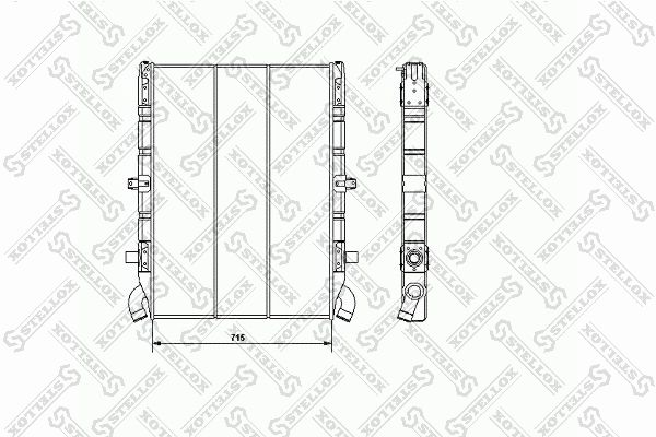 STELLOX 81-03313-SX Radiator, engine cooling